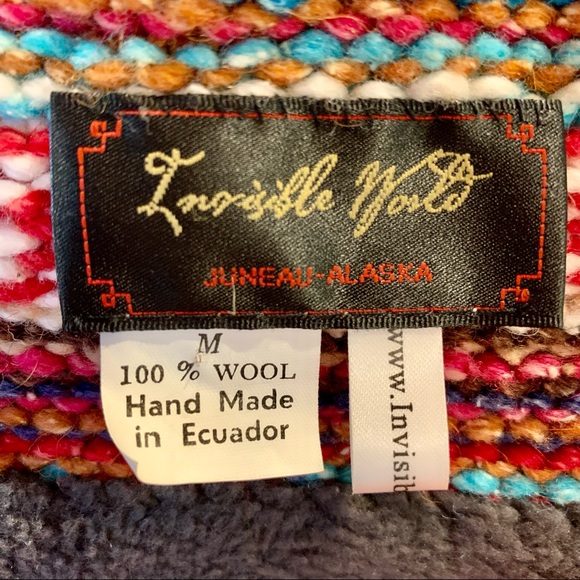 Invisible World Hand Made in Ecuador Wool‎ Hat - Picture 6 of 9